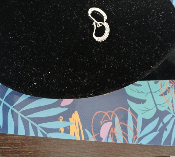 Elegant Silver Hoop Earrings Sterling. - Picture 6 of 6